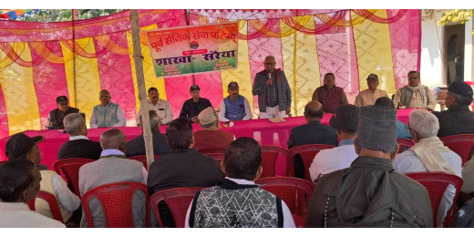 पूर्व सैनिक सेवा परिषद ने पुलवामा शहीदों को दी श्रद्धांजलि, सरैया शाखा का मना स्थापना दिवस